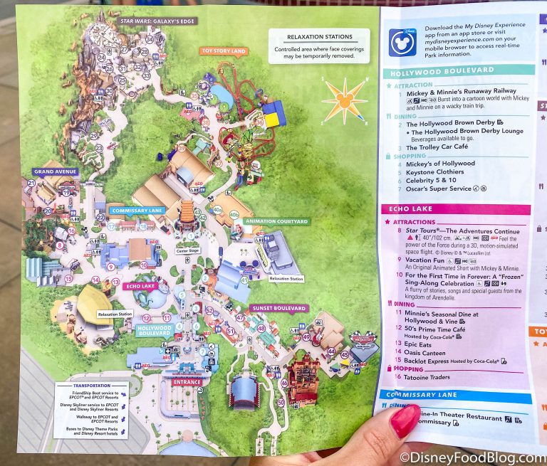 PHOTOS Disney's Hollywood Studios Has a NEW Park Map! the disney
