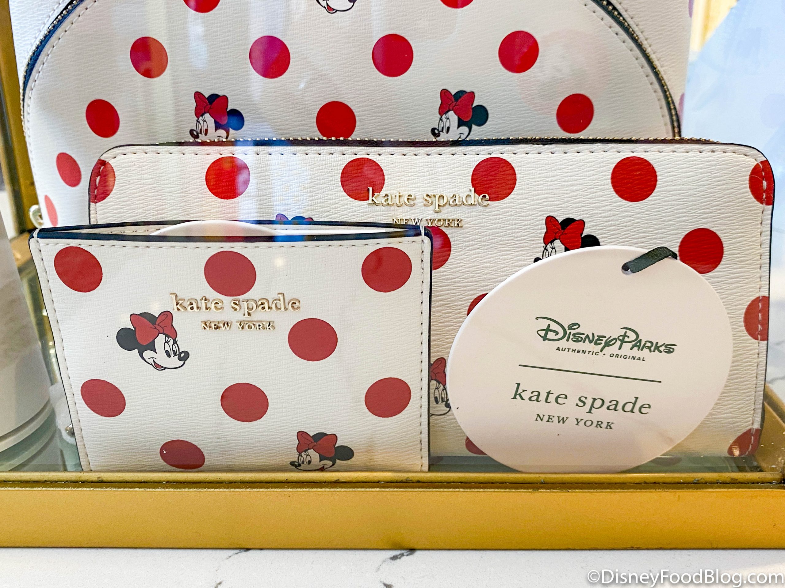 NEW Kate Spade x Disney Multicolor New York Minnie Mouse Zip