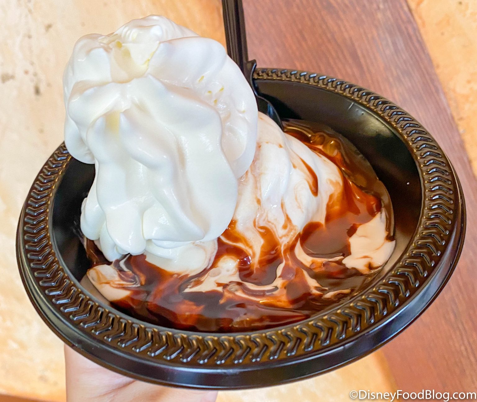 Mini Kitchen Sinks Are BACK In Magic Kingdom But Prepare To Be   2021 Wdw Walt Disney World Magic Kingdom Fantasyland Storybook Treats Hot Fudge Sundae Snack Food Ice Cream 4 1536x1293 