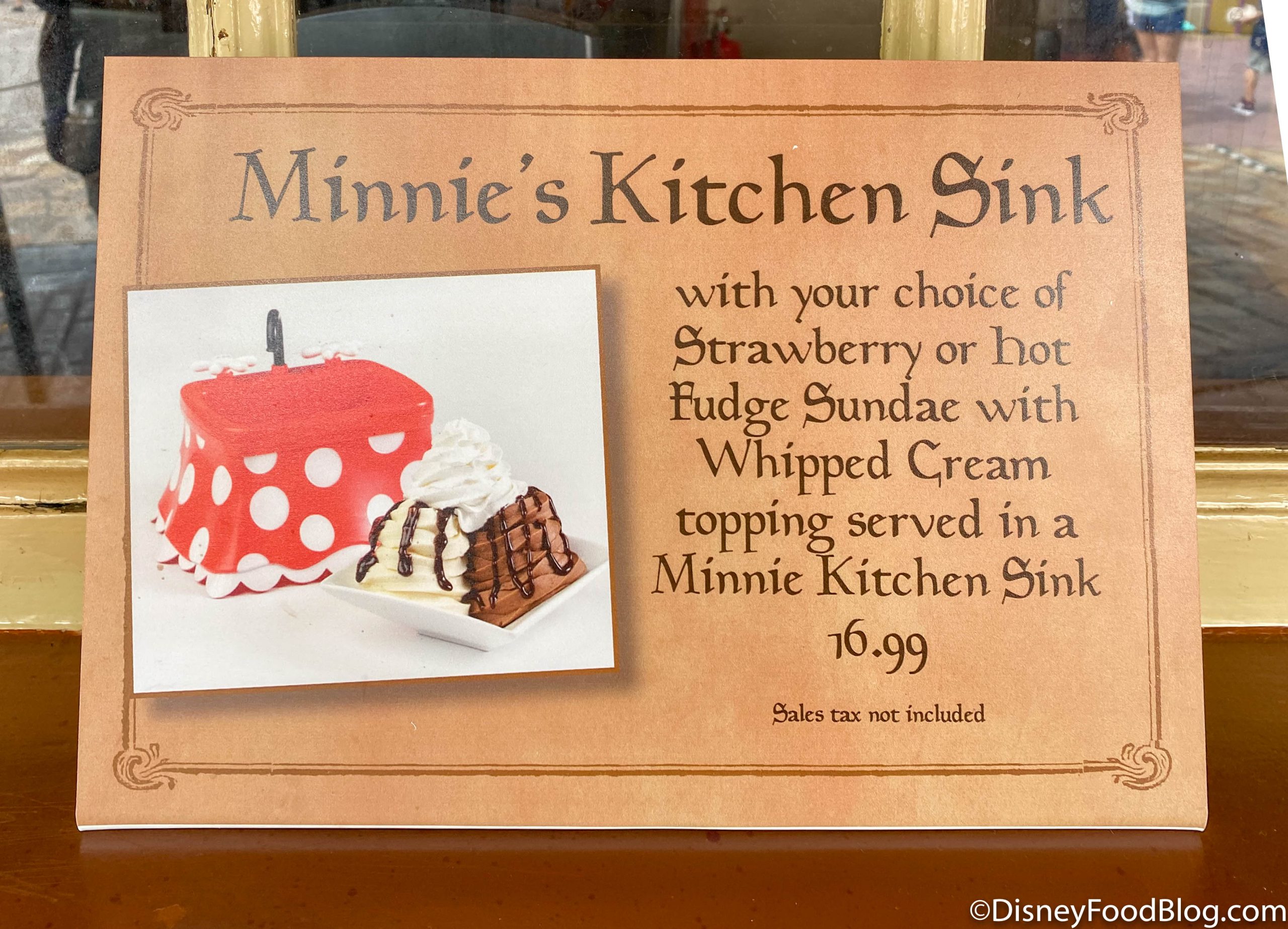 2021 Wdw Walt Disney World Magic Kingdom Fantasyland Storybook Treats Minnie Kitchen Sink With Hot Fudge Sundae Snack Food Ice Cream Scaled 