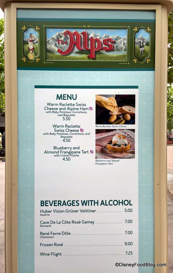 PHOTOS Food and Wine Festival Menus with PRICES are Up in EPCOT