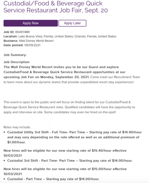 Job Opportunities At Walt Disney World