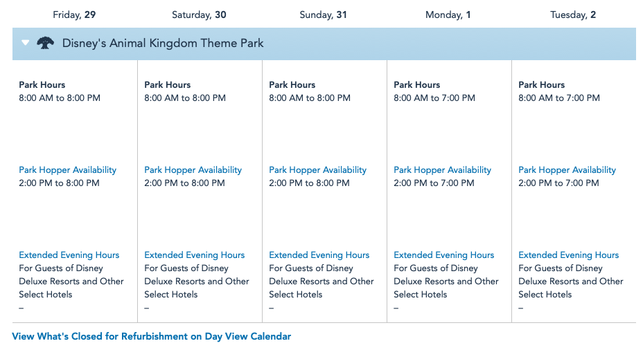 Disney World Park Hours EXTENDED For Select Dates in October and