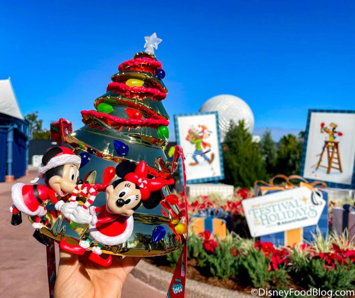 New Holiday-Themed Popcorn Bucket at WDW Carts