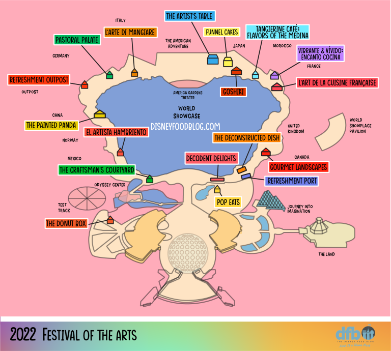 The DFB Exclusive 2022 EPCOT Festival of the Arts MAP Is Here! | the ...