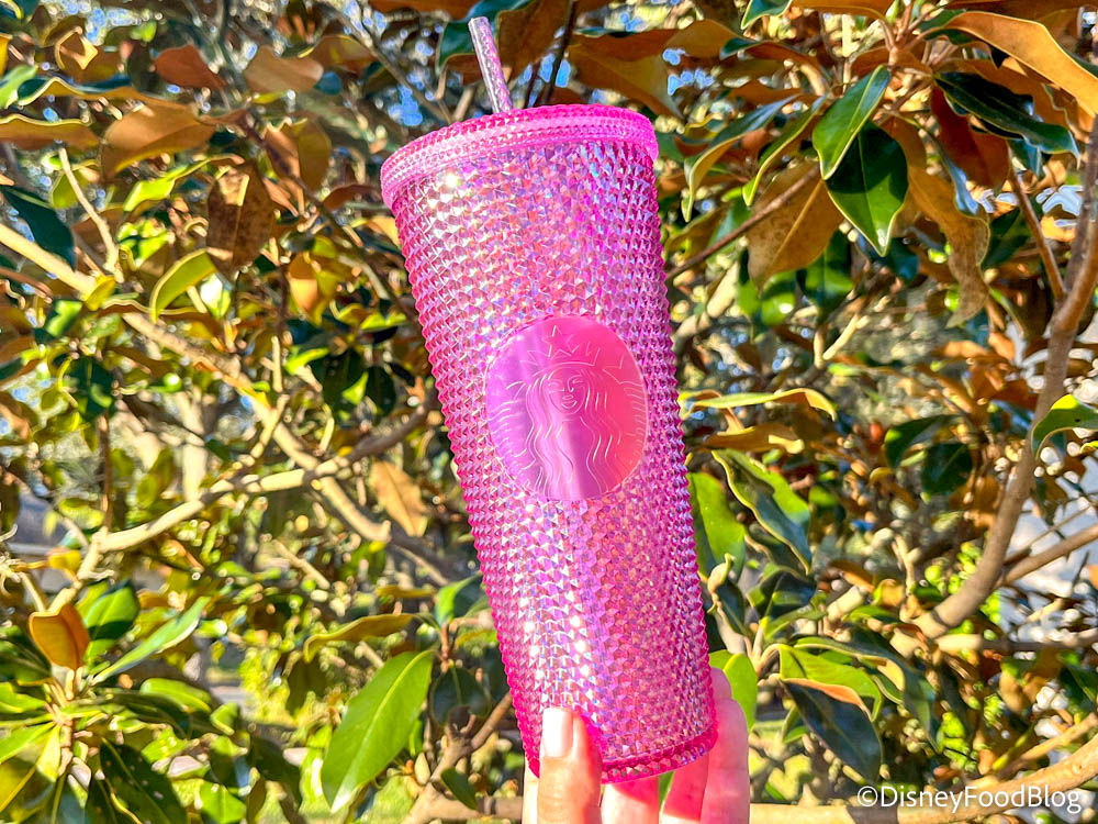 PHOTOS: The NEW Starbucks Cup at Disney World Is Shiny and PINK