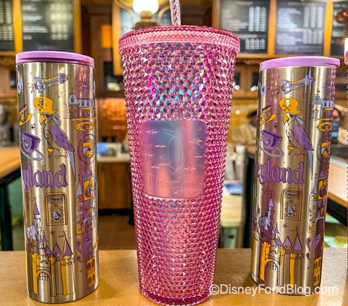Disney 50th anniversary Loungefly and starbucks tumbler and