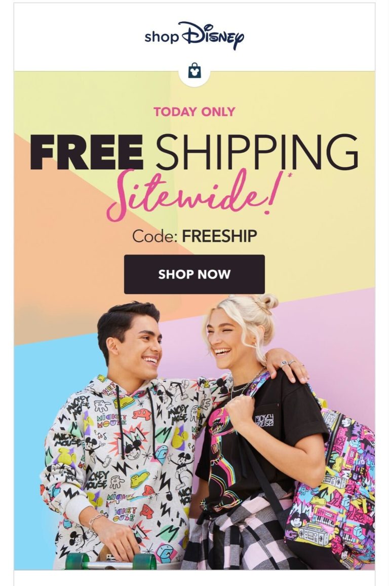 Shop Disney Free Shipping Code