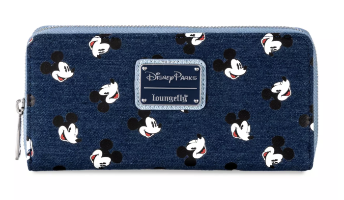 mickey mouse denim loungefly wallet shopdisney