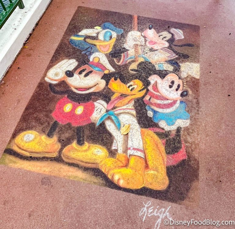 PHOTOS: Can EPCOT's Chalk Art Withstand the Rain? You Might Be ...