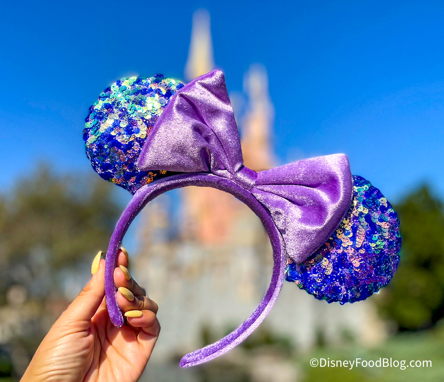 New Amethyst Minnie Ear Headband Shines at Disneyland Resort