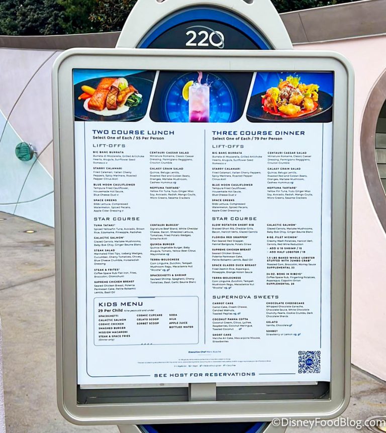 The 3 BEST Things to Eat at Space 220 in EPCOT the disney food blog