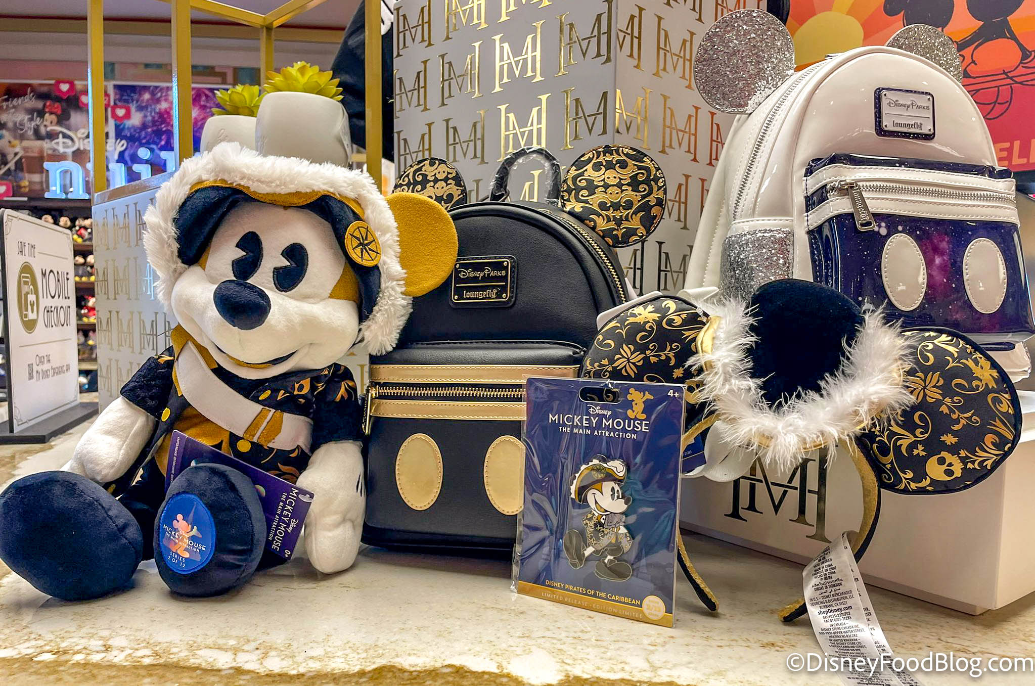 New Pirates of the Caribbean Purse and Socks Featuring Mickey