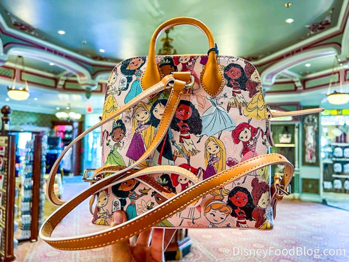DOONEY & BOURKE Disney Princess Black Leather Zip Zip Satchel Bag