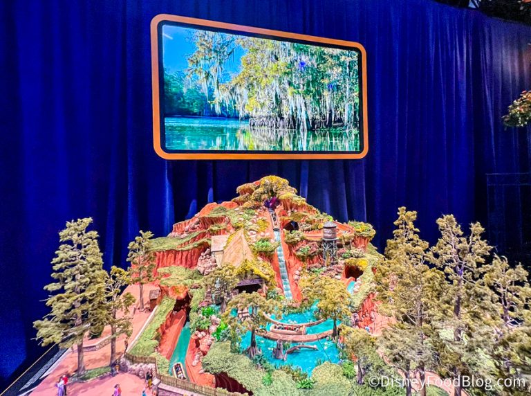 DFB Video TOP 10 Rides In Disney World In 2024 The Disney Food Blog   2022 D23 Expo Tianas Bayou Adventure Splash Mountain Retheme Model And Graphics Concept Art 05 768x572 