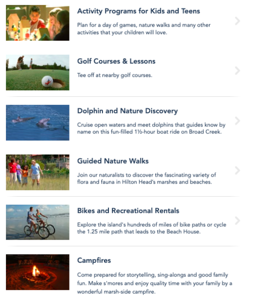 2022disney hilton head resortactivities