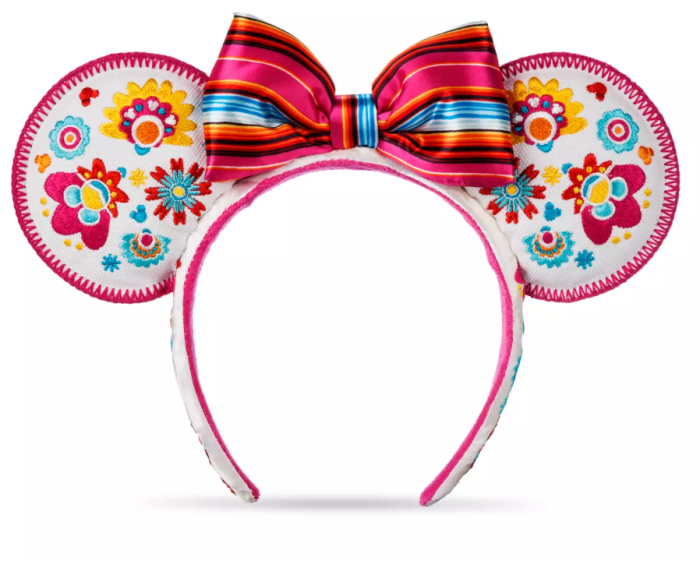 Pink Bow Louis V Leather Minnie Ears, Designer Minnie Ears, Disney