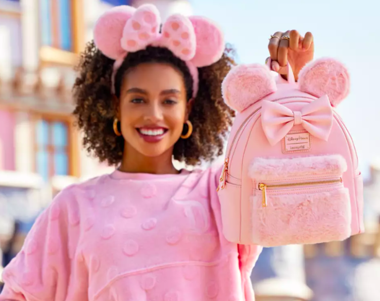 Disney’s NEW Loungefly Backpack Is Fuzzy and PINK — Get It Online Now