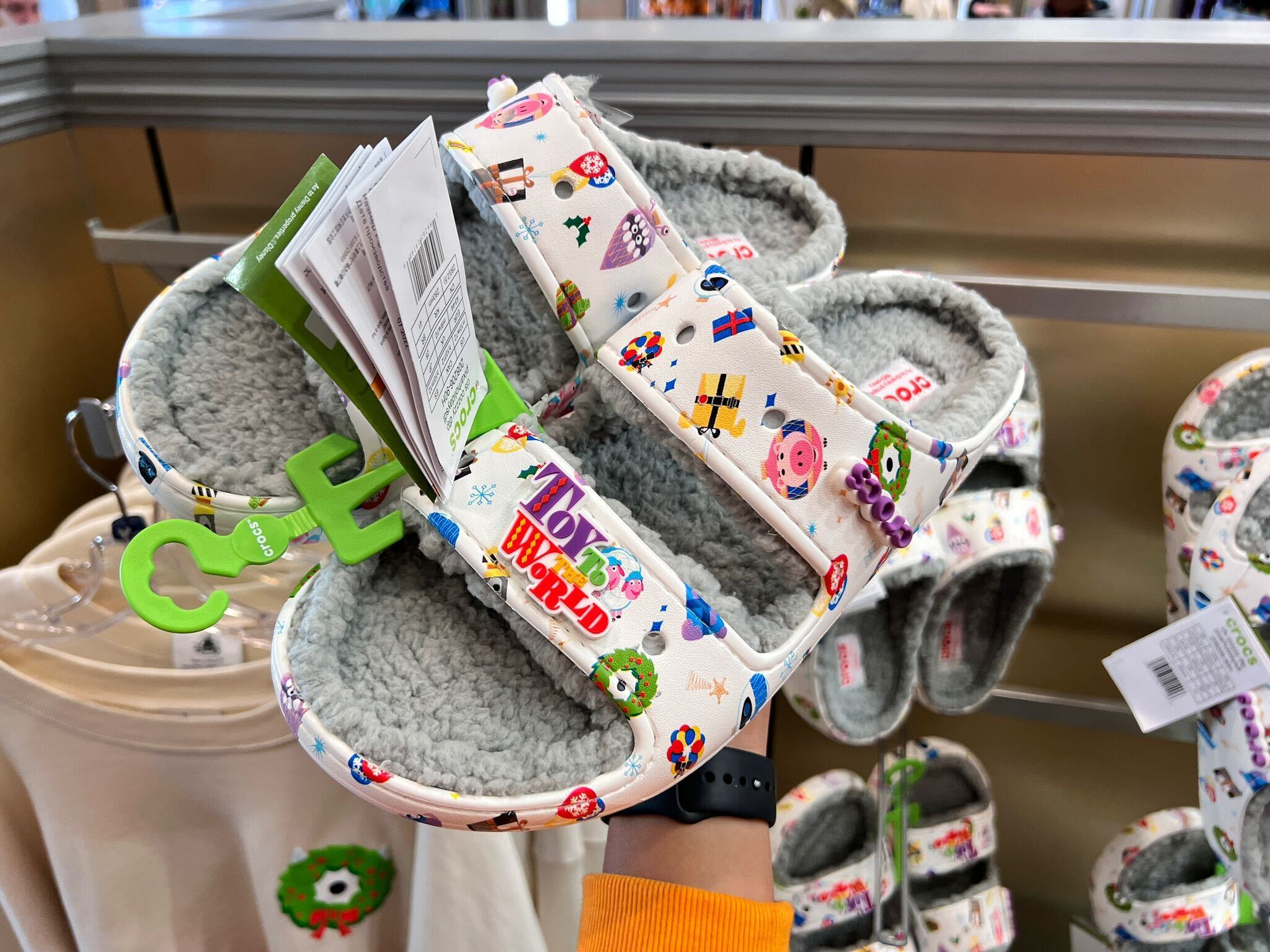 Disney x Crocs Pixar Toy Story fluffy festival unicorn fleece