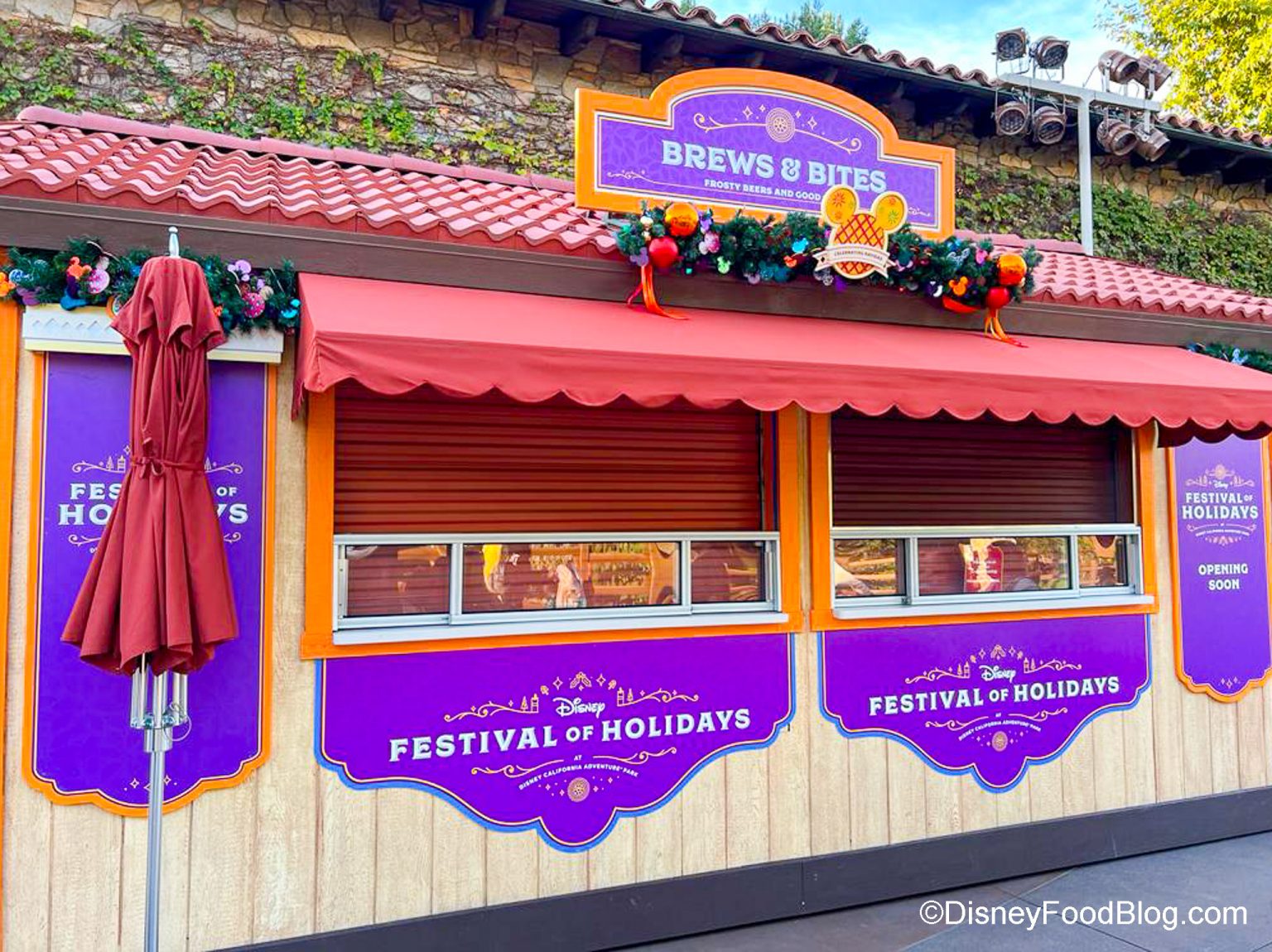 PHOTOS: Food Booths Are Up For Festival Of Holidays At Disneyland | The ...