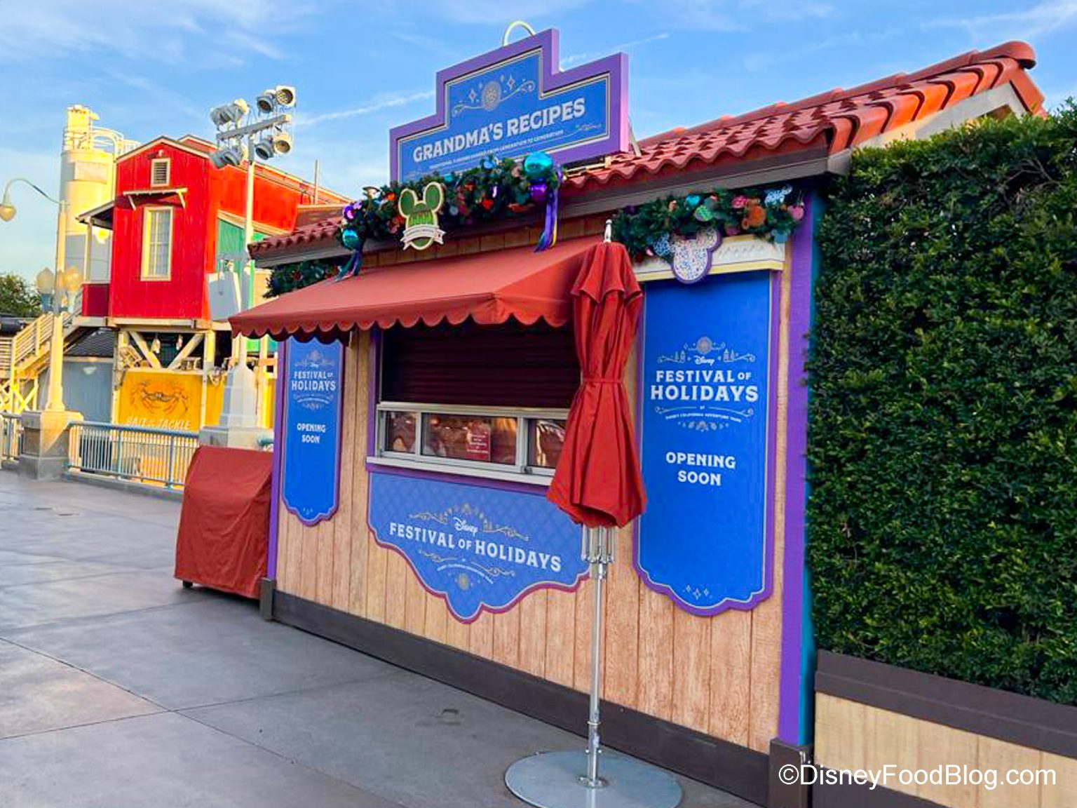 PHOTOS: Food Booths Are Up For Festival Of Holidays At Disneyland | The ...