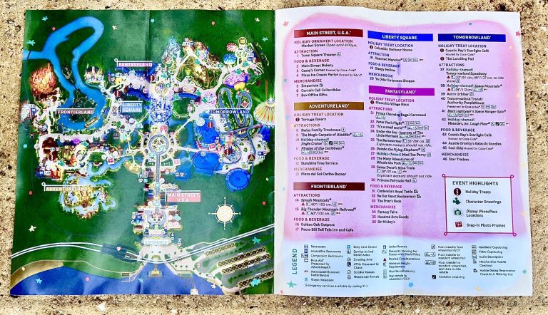 First Look at the Mickey's Very Merry Christmas Party Map in Disney ...