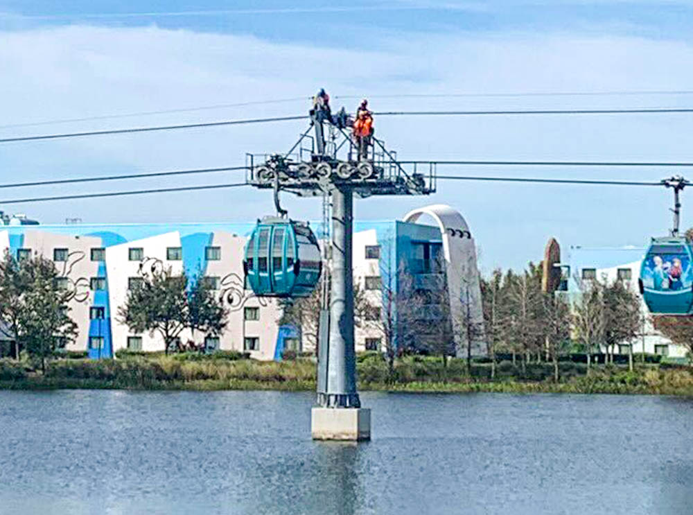 PHOTOS UPDATE on the Skyliner's CLOSURE in Disney World the disney