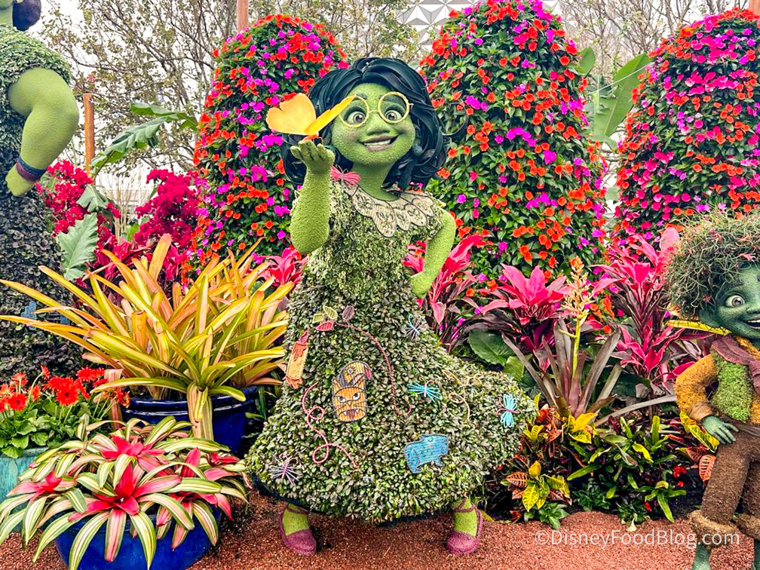 VIDEO See the NEW ‘Encanto’ Topiaries at the EPCOT Flower and Garden