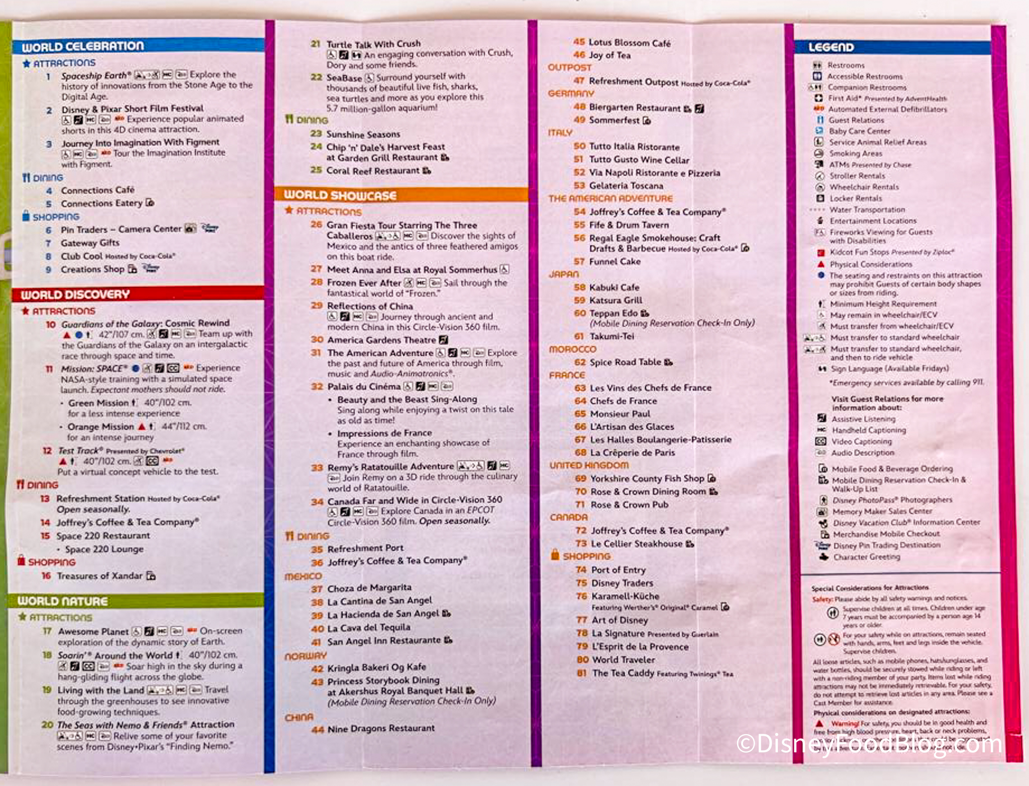 EPCOT Debuts a NEW Park Map — See ALL of the Updates Here! | the disney ...