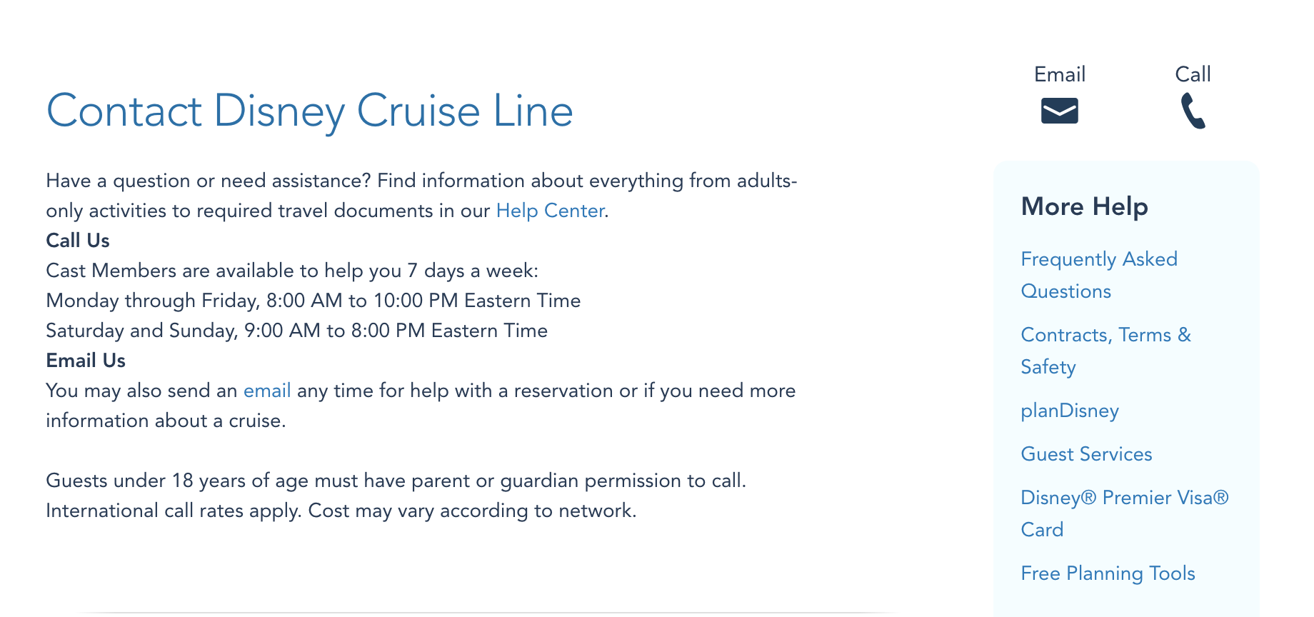 disney cruise help