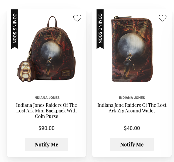 INDIANA JONES RAIDERS MINI BACKPACK WITH COIN PURSE Loungefly