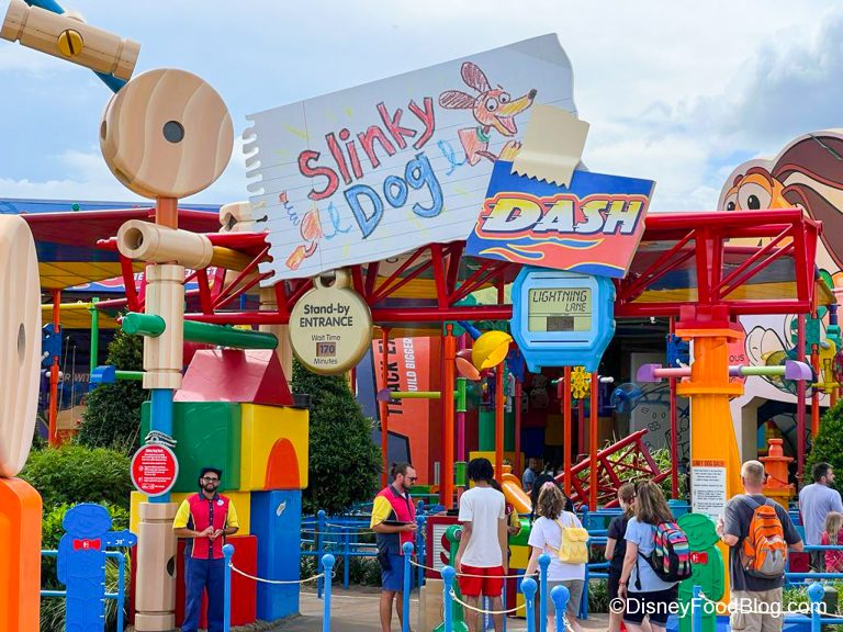 Whew! Slinky Dog Dash's Average Wait Time Sees HUGE Drop in Disney ...