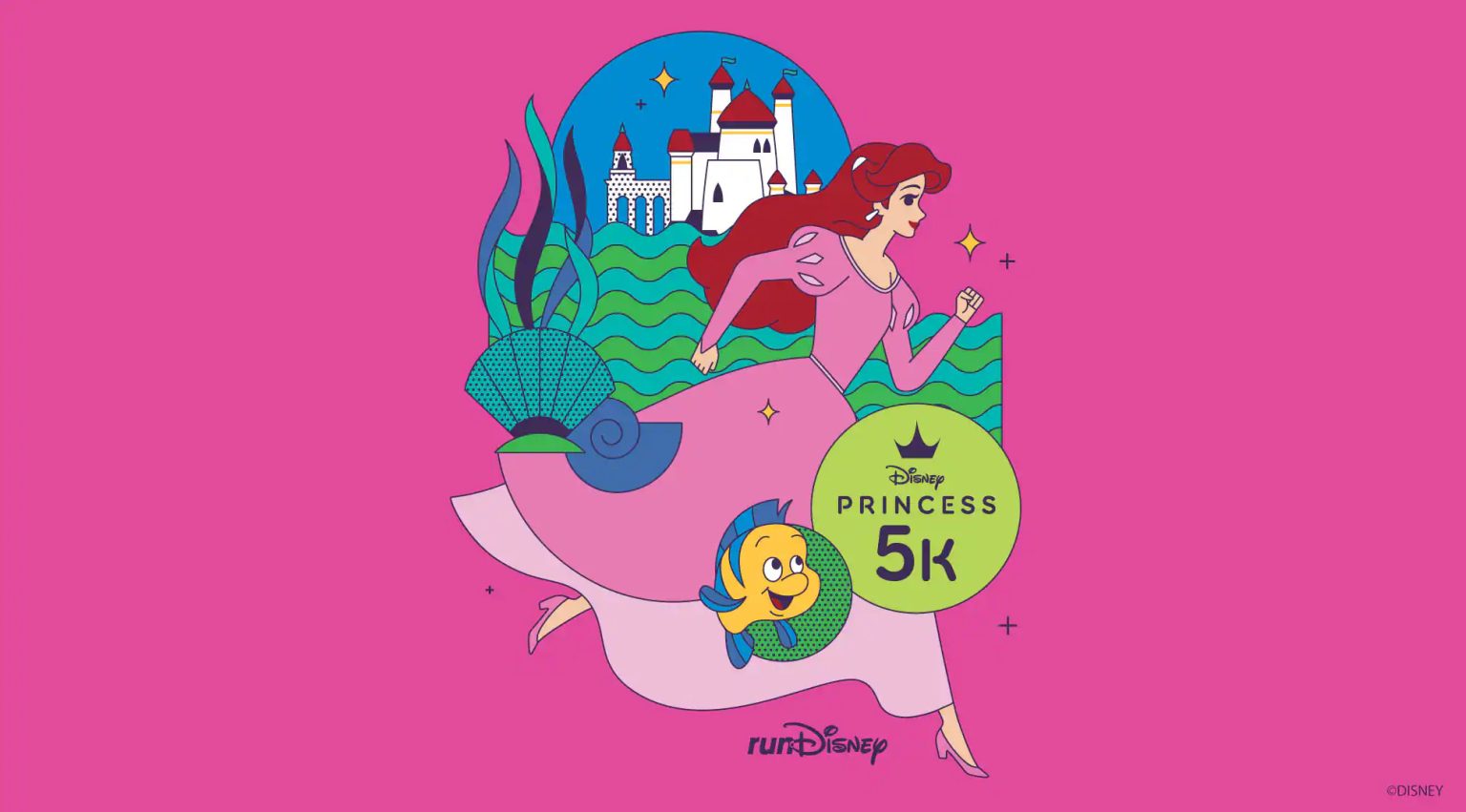 THEMES ANNOUNCED For The 2024 Princess Half Marathon Weekend In Disney   Disney Princess 5K Ariel RunDisney 1536x851 