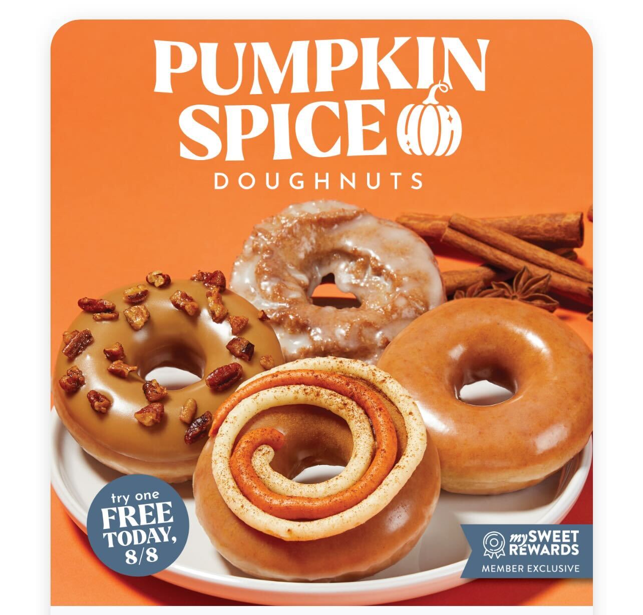 Krispy Kreme Is Releasing NEW Pumpkin Spice Donuts And You Can Get One ...