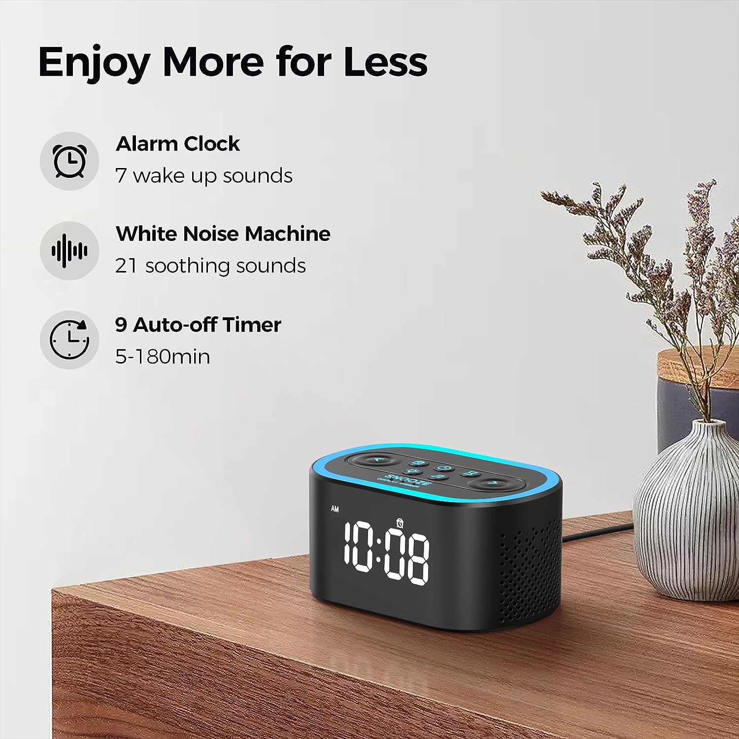 The Ultimate Disney World Packing List For 2024 The Disney Food Blog   White Noise Sound Machine Digital Alarm Clock 