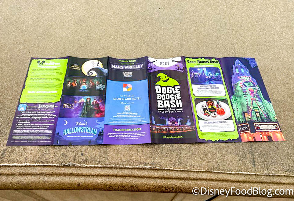 FIRST LOOK at the 2023 Oogie Boogie Bash MAP in Disneyland! Disney by