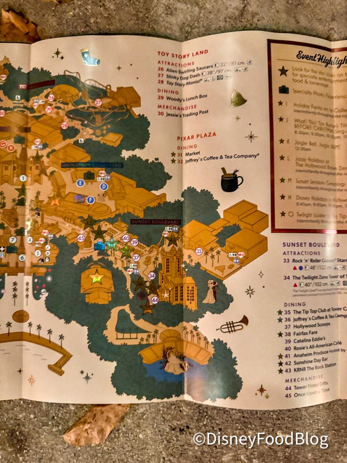 FIRST LOOK at the MAP for Jollywood Nights in Disney's Hollywood