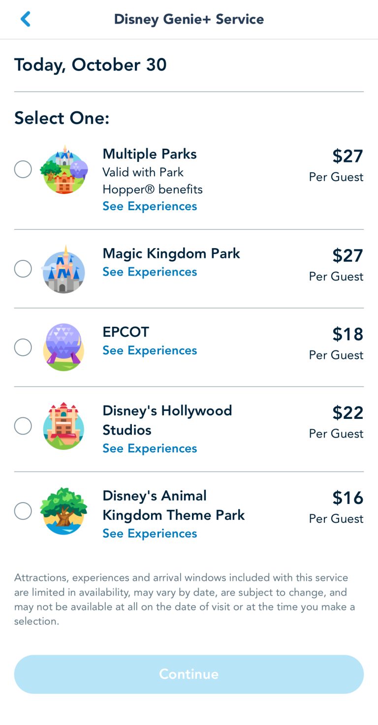 You Can T Count On Genie Pricing In Disney World These Days The Disney Food Blog