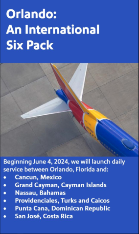 NEWS Southwest Airlines Announced 6 NEW Nonstop Routes To The Orlando   Six 6 New Routes To Orlando In June 2024 Southwest Airlines 284x475 