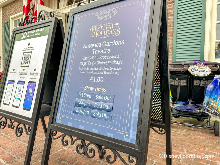 Disney World Candlelight Processional Dining Package the disney food blog