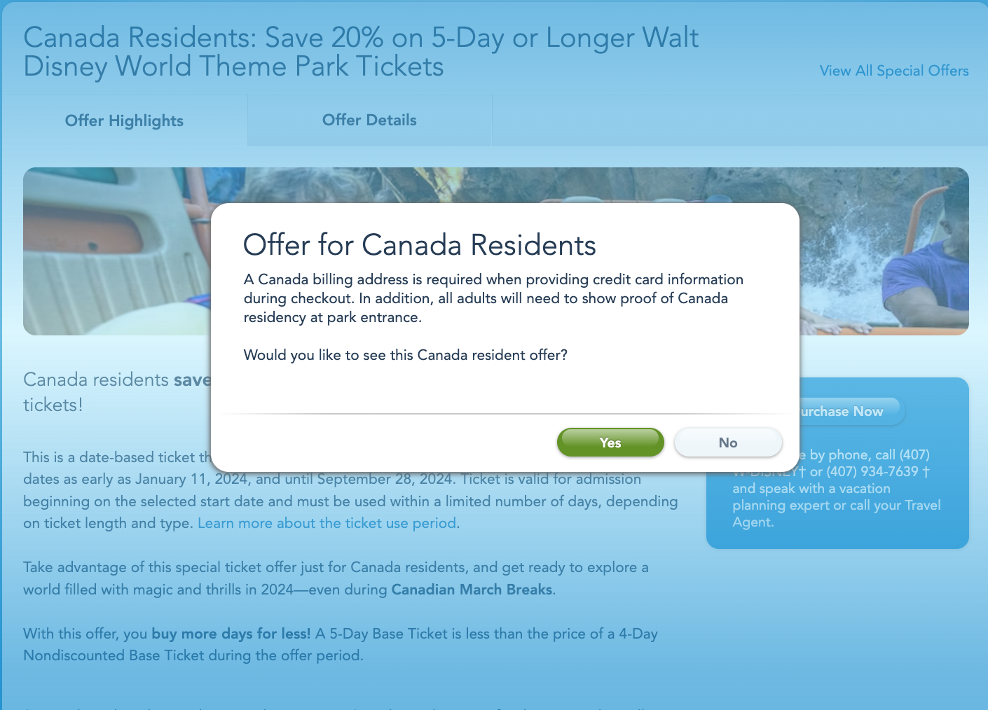    2024 My Disney Experience Canada Resident Ticket Deal Promotion 