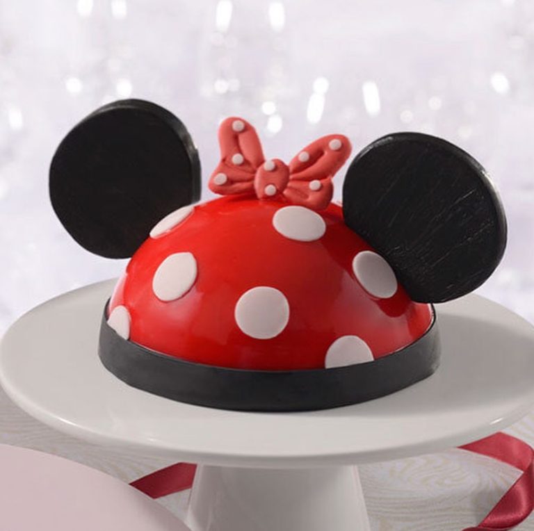 REVIEW There S A NEW Kitchen Sink Sundae In Disney World And It S A   2024 Wdw Amorettes Patisserie Minnie Mouse Dome Cake 768x764 