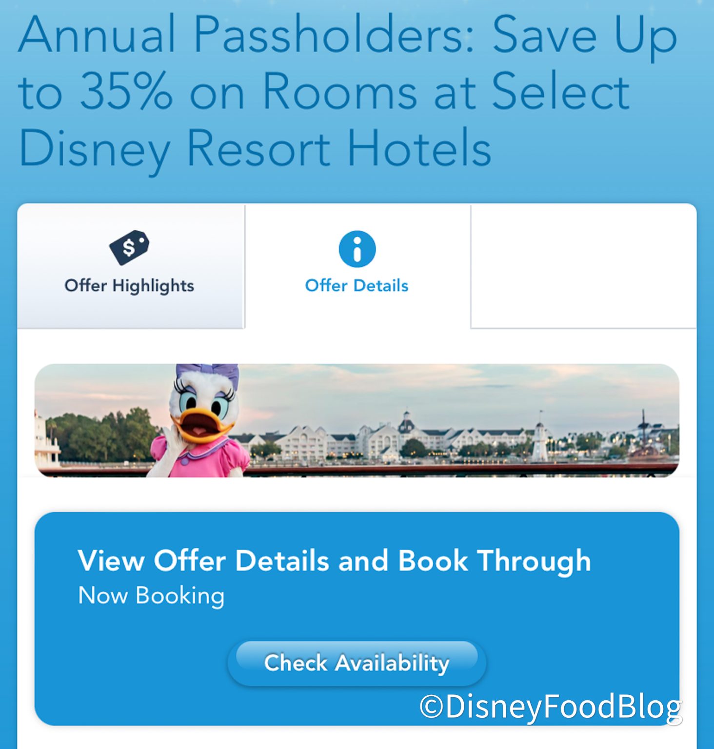 NEW Annual Passholder DISCOUNT Announced for Disney World Hotels the