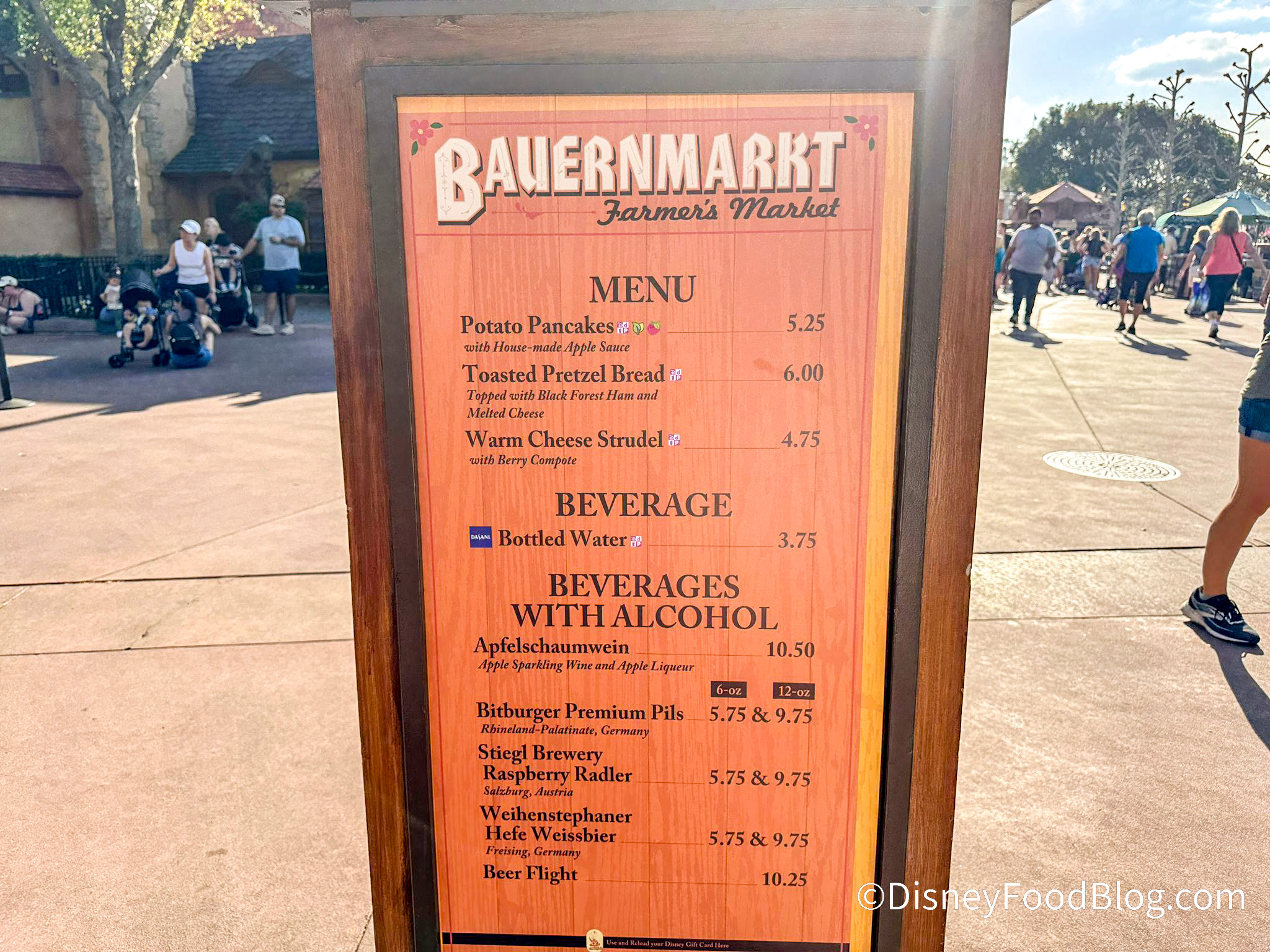 REVIEW This EPCOT Snack Is Totally Worth The STRUGGLES You May   2024 Wdw Epcot Flower And Garden Festival Bauernmarkt Food Booth Menu 01 