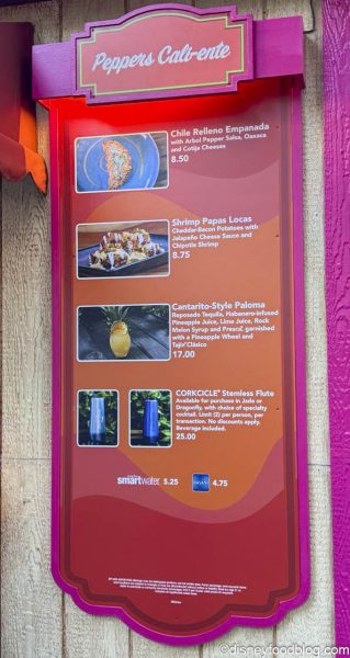 2024 Disney California Adventure Food And Wine Festival Peppers Cali   Dca 2024 Disney California Adventure Food And Wine Festival Peppers Caliente Booth And Menu 2 319x600 